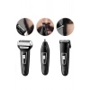 Nevamel Tıraş Makinesi 3 Başlıklı T Başlıklı Hassas Ciltlere Özel Saç Sakal Vücut Kulak ve Burun