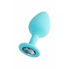 Nevamel® Todo Brilliant Anal Plug, Silikon, Mavi, 8 Cm, Ø 3 Cm, 50 G
