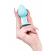 Nevamel® Todo Brilliant Anal Plug, Silikon, Mavi, 8 Cm, Ø 3 Cm, 50 G