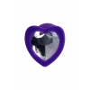 Nevamel® Todo Diamond Heart Anal Plug, Silikon, Mor, 7 Cm, Ø 2 Cm, 18 G