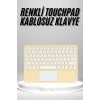 Nevamel Touchpad Uyumlu Bluetooth Klavye Slim Kablosuz Wifi Q Klavye