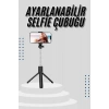 Nevamel Tripod Selfie Çubuğu Bluetooth Kumandalı Kablosuz Led Işıklı