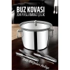 Nevamel® Turk Buz Kovası 304 Paslanmaz Çelik ve Buz Maşası Seti Buz Termosu