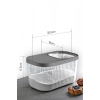 Nevamel® Turk MultiBox Erzak Bakliyat Kutusu Sürgülü Kapak 7.5 Litre