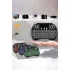 Nevamel TV Uyumlu Mini Klavye Q Klavye Işıklı Tüm Cihazlara Uyumlu