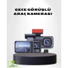 Nevamel Üç Kameralı Dash Cam 170° Geniş Açılı Full HD Gece Görüşlü