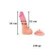 Nevamel® Ultra Gerçekçi 16 Cm Kıkırdaklı Dildo