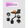 Nevamel® Universal Araç İçi Bardaklık Tepsisi 9 İnç Yemek Alanı ve Telefon Standlı
