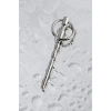 Nevamel® Üretral Plug Metal Balıksırtı, Taban Halkalı, Metal, Gümüş, 10,5 Cm