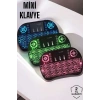 Nevamel USB Bağlantılı Mini Q Klavye Işıklı Tüm Cihazlara Uyumlu
