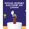 Nevamel® USB Şarjlı Rüzgar Geçirmez Elektrikli Çakmak El Fenerli
