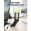 Nevamel® USB WiFi Adaptör – 1200 Mbps Hız