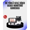 Nevamel® Uzaktan Kontrollü Bebek Kamerası Ninni ve Zoom Özellikli