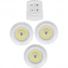 Nevamel Uzaktan Kumandalı Yapışkanlı 3lü Led Spot Lamba