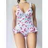 Nevamel® Vişne Desenli Fantezi Body