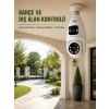 Nevamel® Wi-Fi Ampul Kamera Sistemi Gece Görüşlü Çift Lens