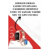 Nevamel® Wireless Şarjlı Pembe Akıllı Saat ve Kablosuz Bluetooth Kulaklık Dokunmatik Kontrol