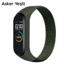 Nevamel Xiaomi Mi Band 5-4-3  Nylon Kayış Kordon-(5775)