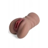 Nevamel® Xoxo Gerçekçi Mastürbatör, 2 Girişli, Tpe Malzeme, Kahverengi, 700 Gr, 17.5 Cm (Kod:700)