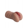 Nevamel® Xoxo Gerçekçi Mastürbatör, 2 Girişli, Tpe Malzeme, Kahverengi, 700 Gr, 17.5 Cm (Kod:700)