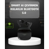 Nevamel® Yapay Zeka Destekli Bluetooth Kulaklık Anlık Çeviri ve Gürültü Engelleme