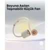 Nevamel® Yazlık Taşınabilir Sessiz Boyun Fanı 3 Kademe Hız Ayarlı