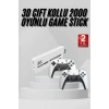 Nevamel® yeni nesil 3D 4K 2000 Oyunlu Game Stick Oyun Konsolu Çift Konsol