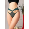Nevamel® Yeşil Dantelli İp Detaylı Fantezi String Tanga