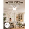 Nevamel® Yüksek Aydınlatma Performansına Sahip LED Tavan Fanı Sessiz Çalışma Güçlü Esinti ve Uzaktan Kumanda Kontrolü