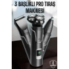 Nevamel Yüksek Performanslı 3 Başlıklı Profesyonel Tıraş Makinesi