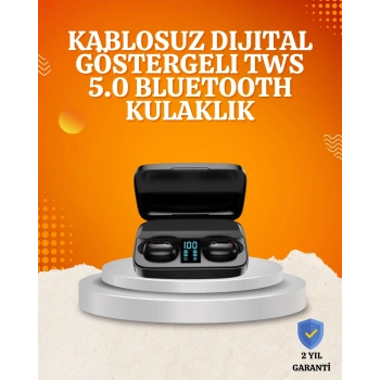 Nevamel 1800 mAh Güçlü Şarj Kutusu ile Bluetooth Kulaklık Seti