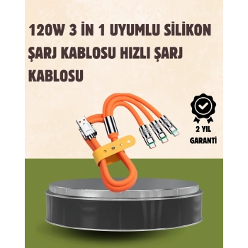 Nevamel 120 W Şarj ve Veri Aktarımı Kablo– 3 Başlıklı Çok Amaçlı Kablo Yüksek Hızlı