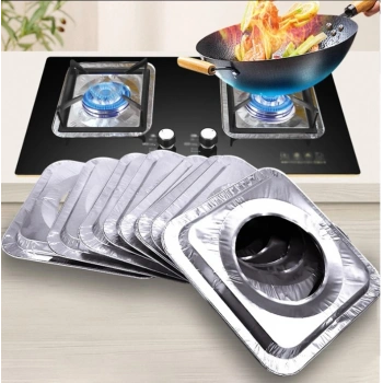 Nevamel 10 Adet Alüminyum Ocak Koruyucu Folyo