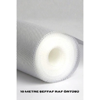Nevamel® 10 Metre Şeffaf Silikonlu Kaymaz Çekmece İçi Düzenleyici