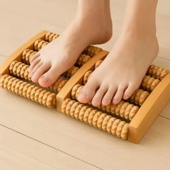 Nevamel 10 Silindirli Ahşap Ayak Masaj Aleti