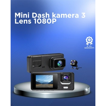 Nevamel 1080P 3 Kameralı Araç DVR – Döngü Kayıt ve Geri Görüş Özellikli