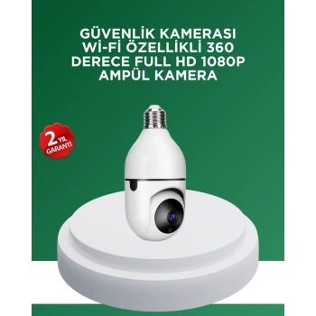 Nevamel® 1080P Gece Görüşlü Ampul Güvenlik Kamerası – Kablolu ve Kablosuz Seçenekli