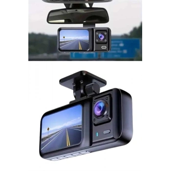 Nevamel 1080p Sürüş Kaydedici 2 İnç Araç Araba Ön İç Arka DVR IPS Ekran