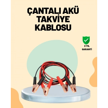 Nevamel® 1200 Amper Jumper Kablo 2 Metre Bakır Uçlu Araç Takviye Seti