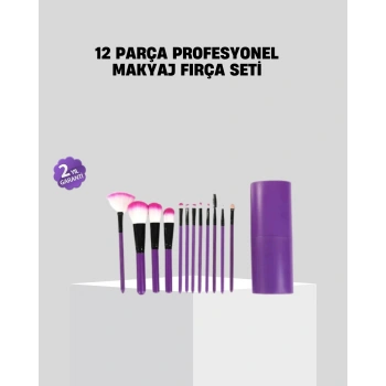 Nevamel 12’li Profesyonel Makyaj Fırça Seti Ultra Yumuşak Sentetik Kıllı