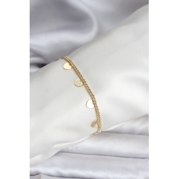 Nevamel® 14K Gold Renk Kaplama Kalpli Model CM Kadın Bileklik 5886