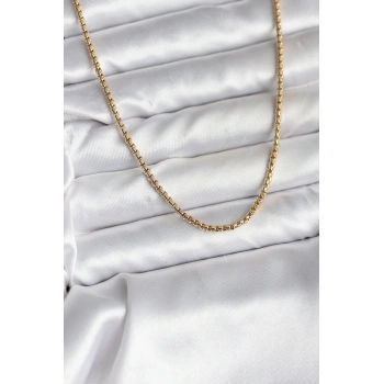 Nevamel® 14K Gold Renk Kaplama Zincir Model CM Kadın Kolye 5886
