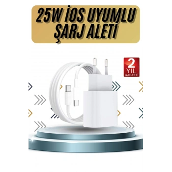 Nevamel 15/Pro/Pro Max 20W İOS Uyumlu Hızlı Şarj Aleti Adaptörlü Beyaz