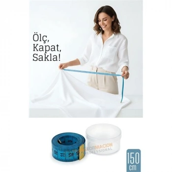 Nevamel® 150 cm Plastik Kutulu Mezura – Esnek Dayanıklı Dikiş ve Ölçüm İçin Pratik Şerit Metre