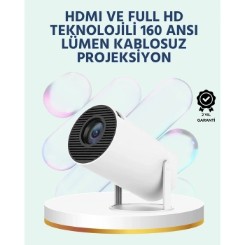 Nevamel 160 ANSI Lümen Parlaklığa Sahip Geniş Ekran Projeksiyon