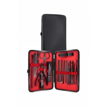 Nevamel 17 Parça Manikür Pedikür Seti El Ayak Bakım Seti Tırnak Makası Törpü