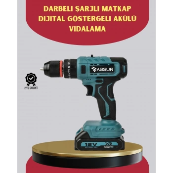 Nevamel® 18 Parça Dijital Matkap Seti Çift Bataryalı