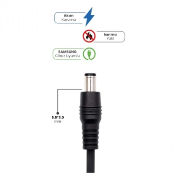 Nevamel 19V 4.74A 5.5 * 3.0mm 90W SAMSUNG İçin Laptop Adaptör