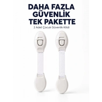 Nevamel® 2 Adet Güçlü Yapışkanlı Çocuk Güvenlik Kilidi