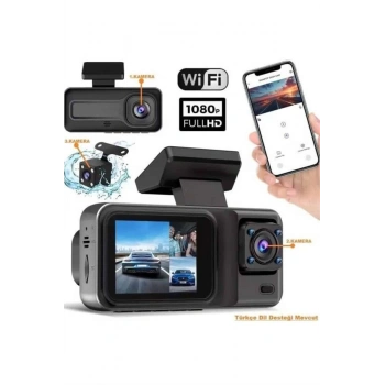 Nevamel 2 İnç Araç İçi Kameralı Ekran 1080P Full HD Kaliteli Hafıza Kart Destekli